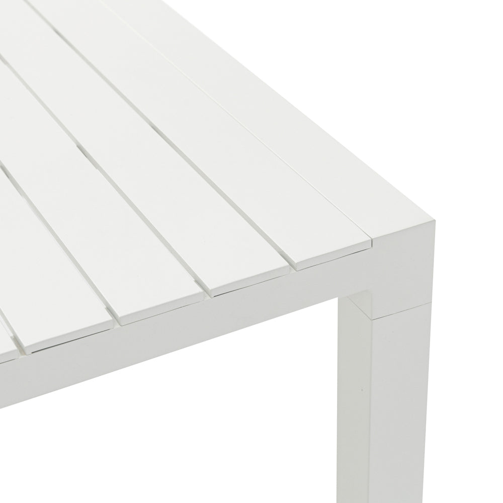 Mesa fija Byron 160 cm aluminio blanco | Kubu #