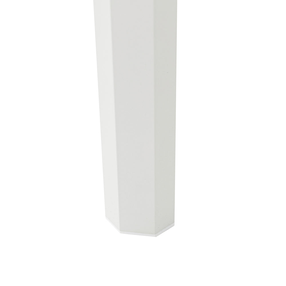 Mesa fija Byron 160 cm aluminio blanco | Kubu #