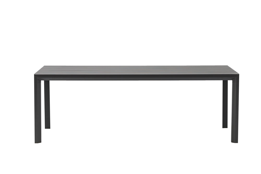 Mesa fija Byron 220 cm aluminio antracita
