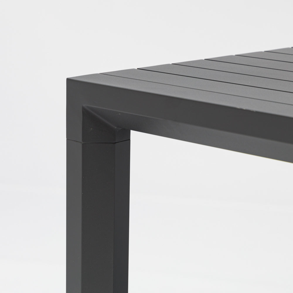 Mesa fija Byron 220 cm aluminio antracita