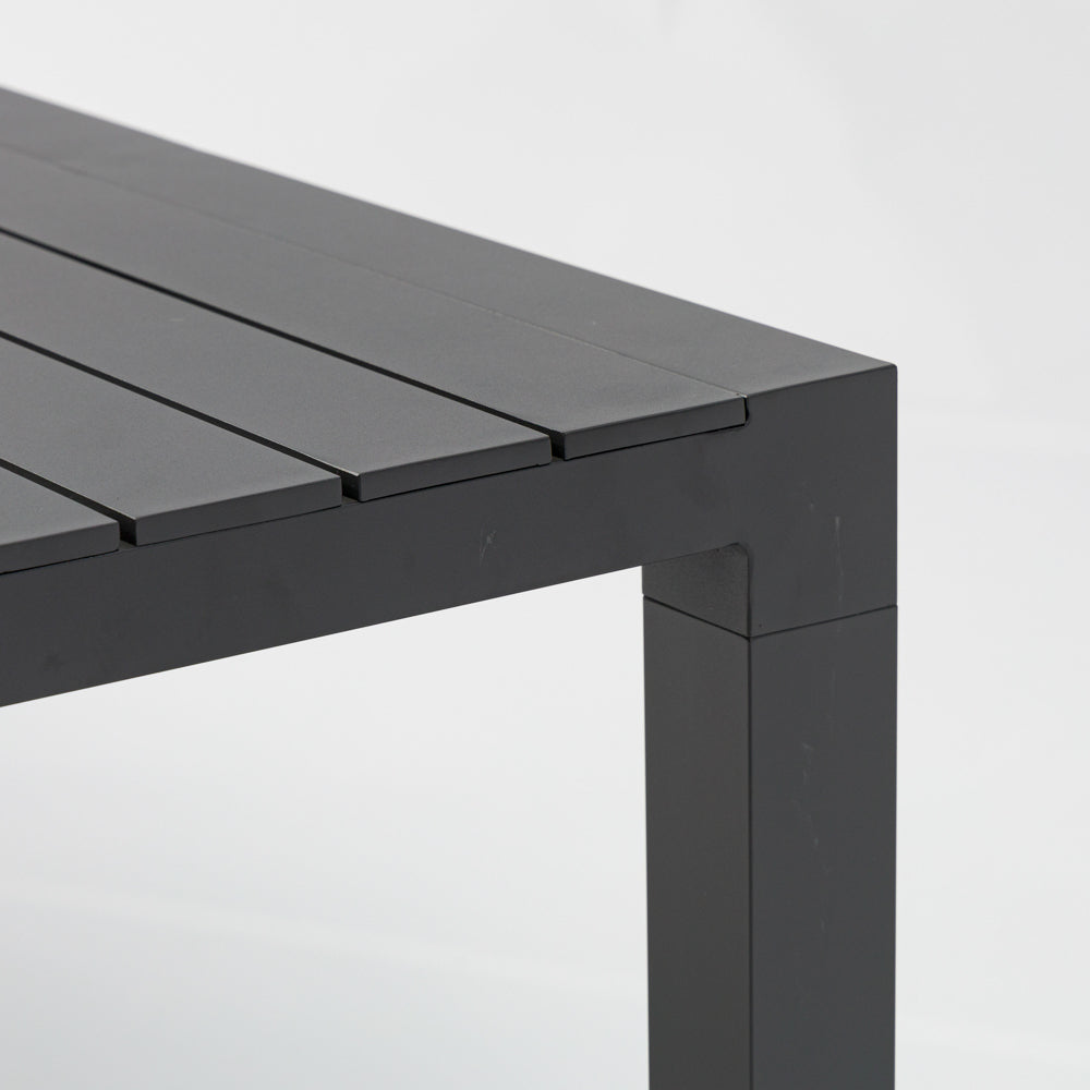 Mesa fija Byron 220 cm aluminio antracita | Kubu #