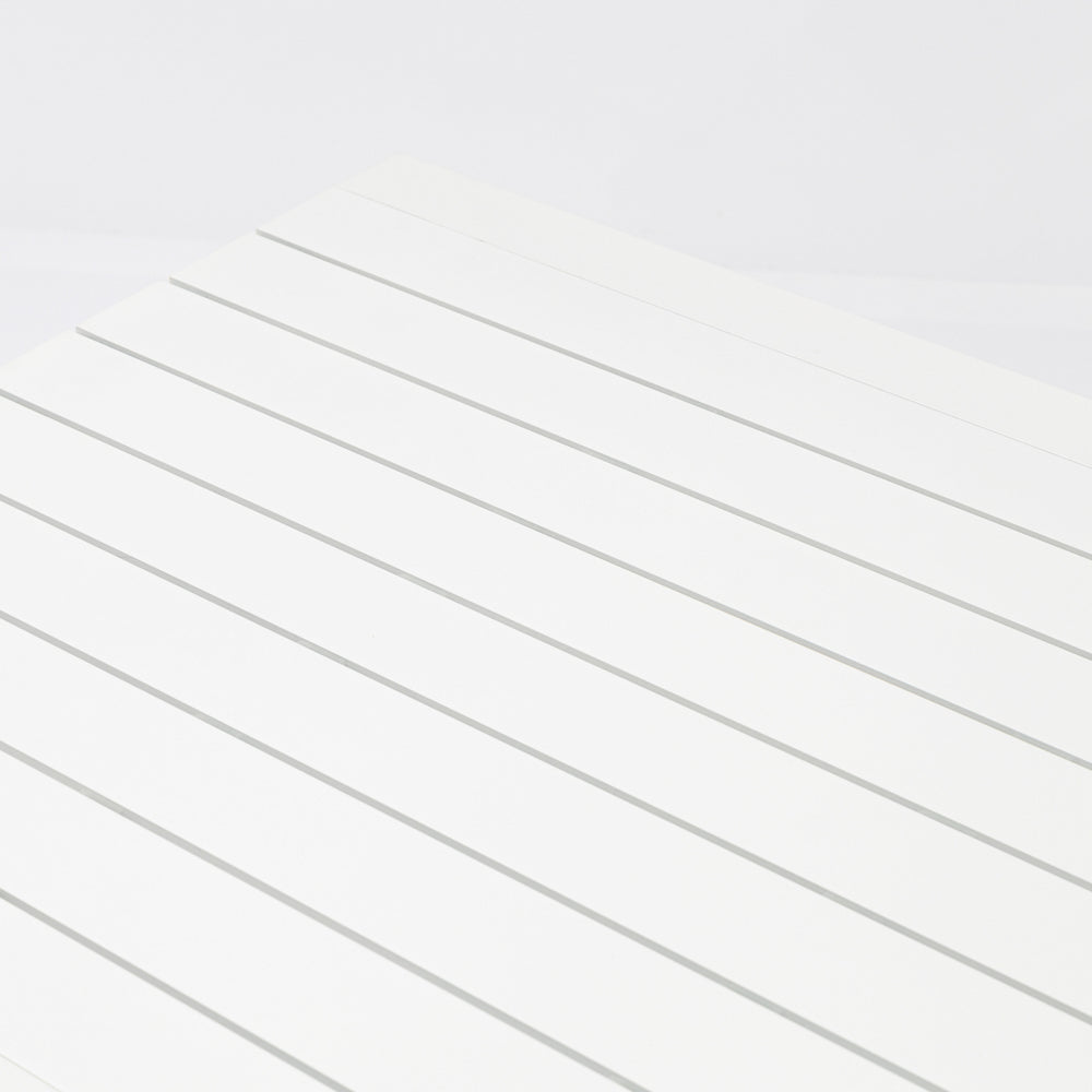 Mesa fija Byron 220 cm aluminio blanco