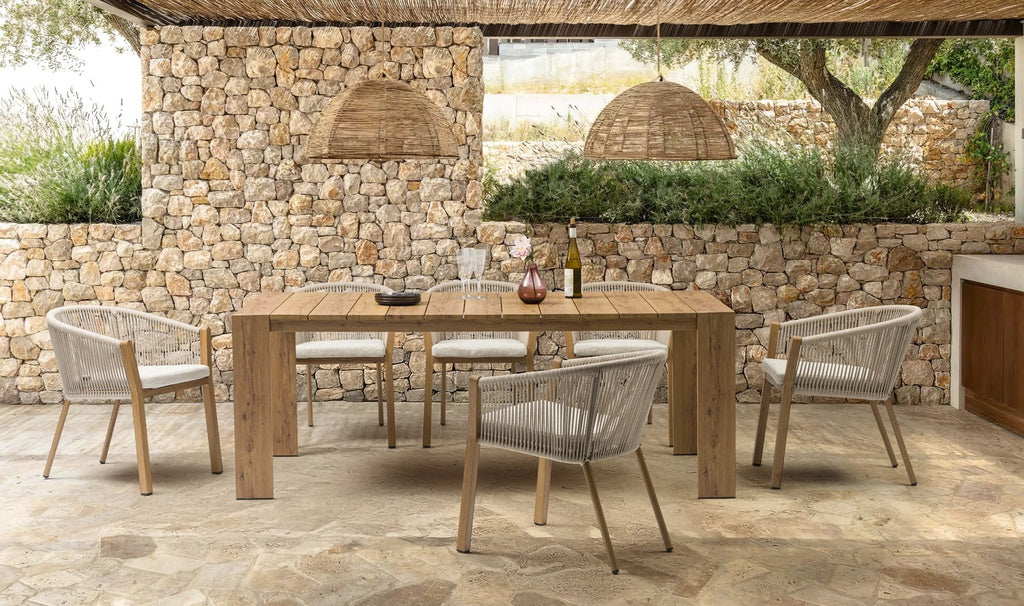 Mesa rectangular Java 200x90x75 cm | Kubu #