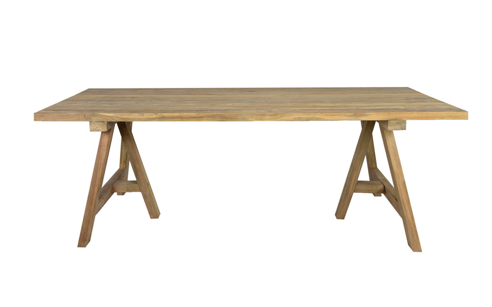 Mesa rectangular Swann 220x100 cm teca reciclada | Kubu #