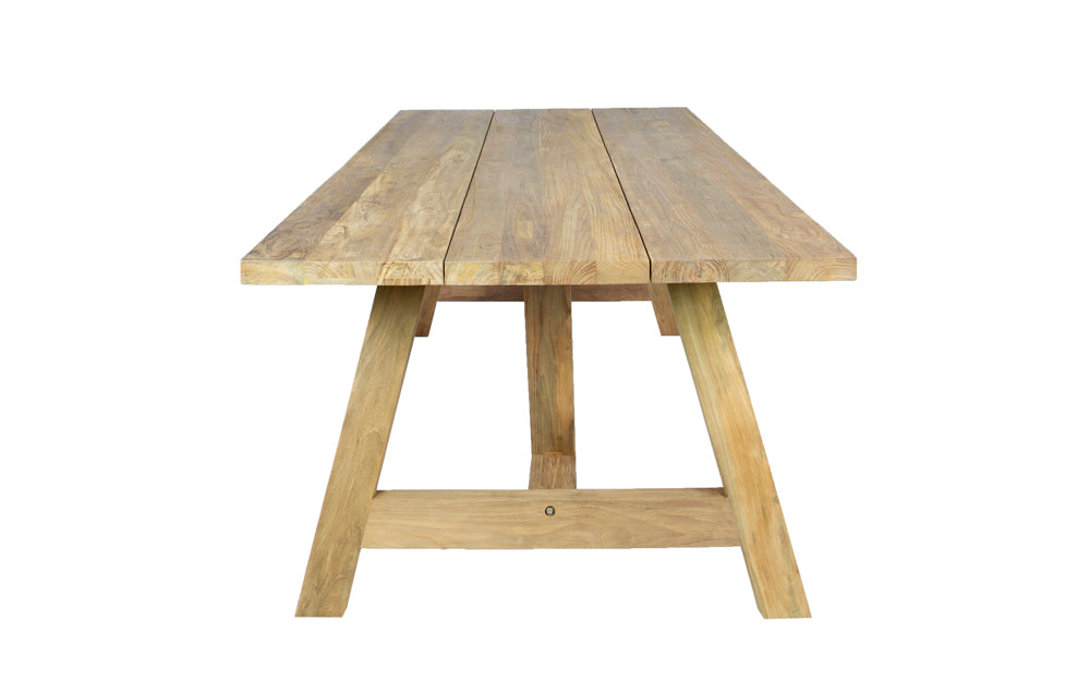 Mesa rectangular Swann 220x100 cm teca reciclada | Kubu #