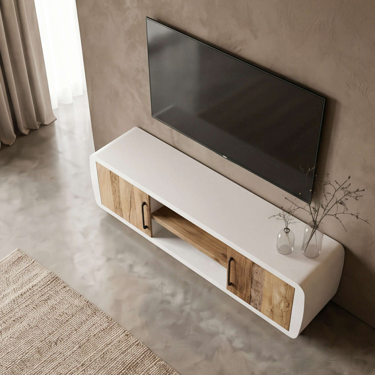 Mueble TV Dos Puertas Calvia | Madera y Diseño Minimalista | KUBU #