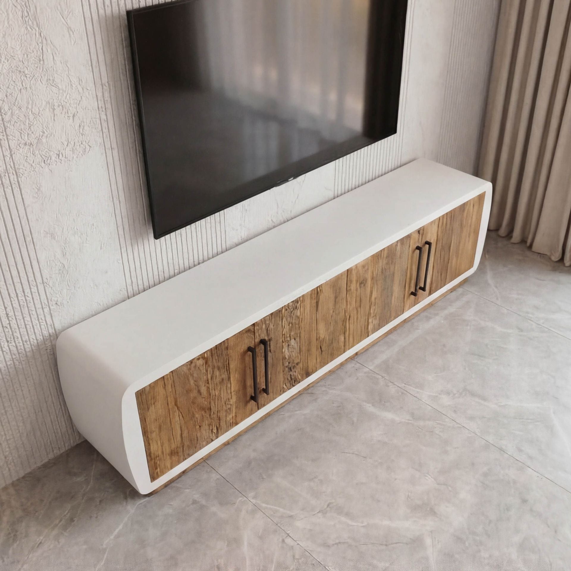 Mueble de TV de Diseño Calvia | Madera y Minimalismo 200 cm | KUBU #
