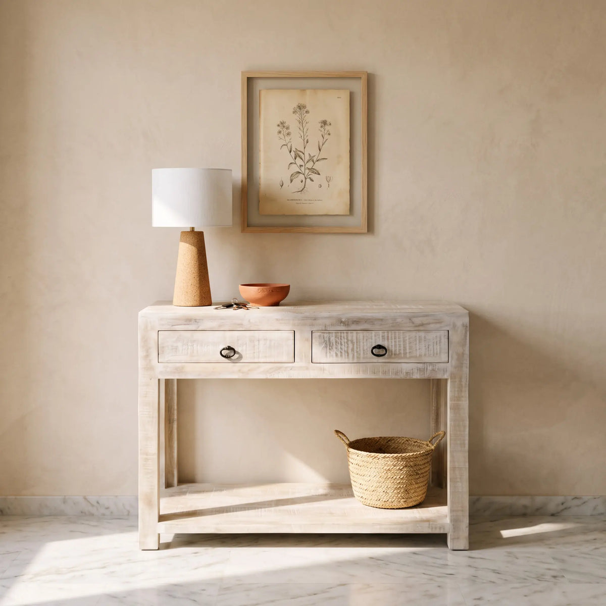 Recibidor consola Goa 100x35x80cm | Madera de Mango | KUBU #