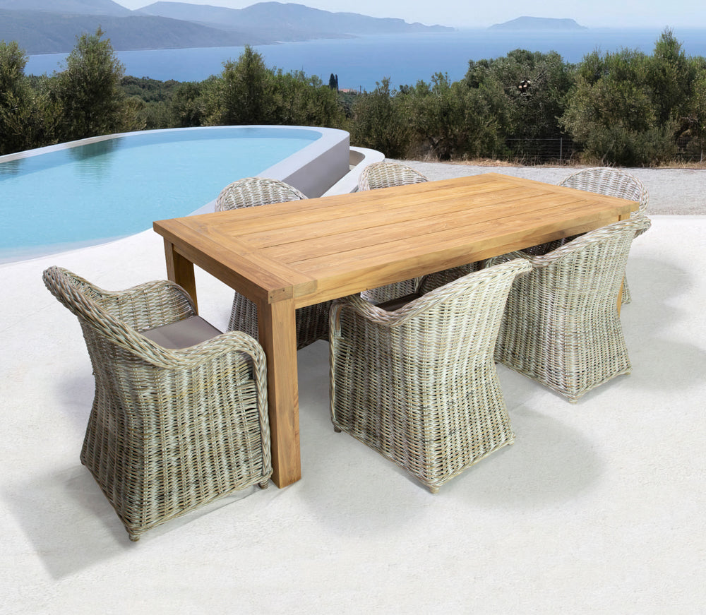 Sillón con brazos Hermon kubu natural | Kubu #