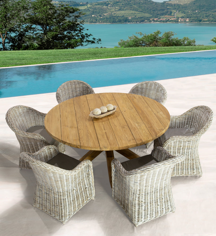 Sillón con brazos Hermon kubu natural | Kubu #