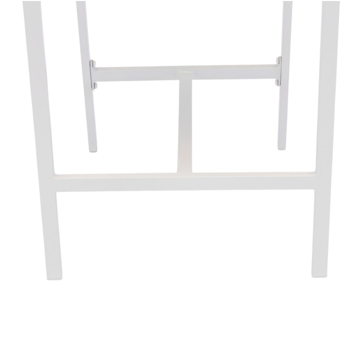 Sillón para barra de bar ORICK aluminio y textil blanco | KUBU #