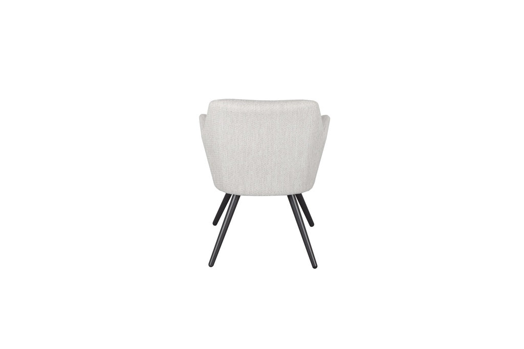 Silla de Comedor Exterior Eren | Aluminio Antracita y Textil Beige. | Kubu #