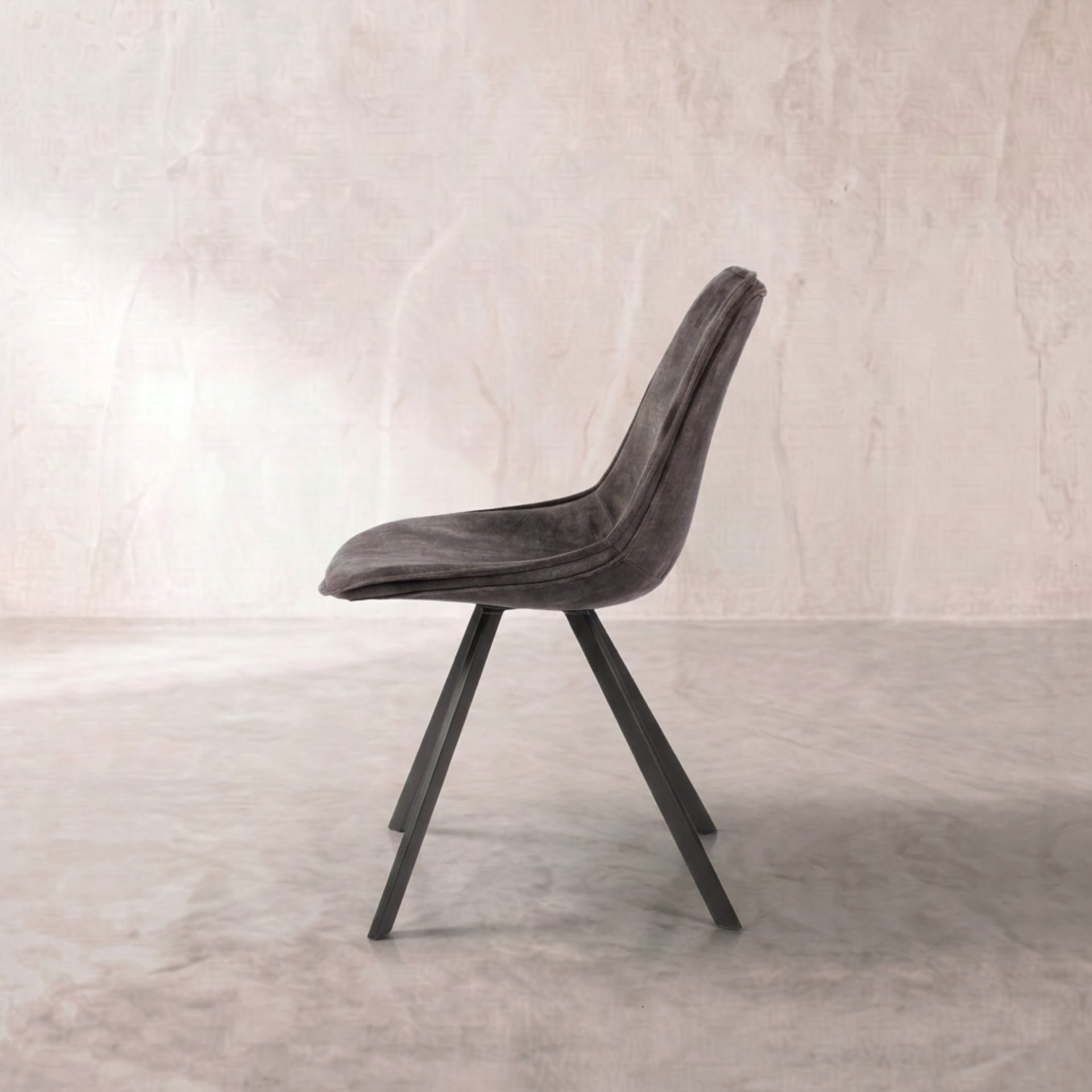 Silla de Comedor Monroe Antracita | Diseño Vanguardista | KUBU #