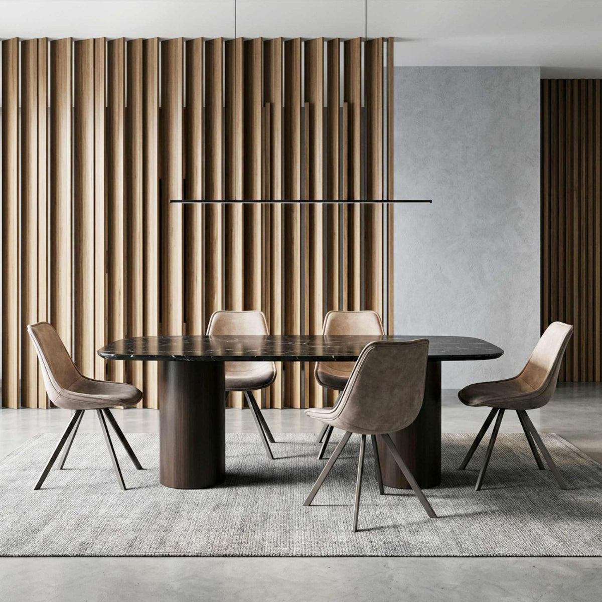 Silla de Comedor Monroe Gris Loft | Diseño Sofisticado y Carácter | KUBU #