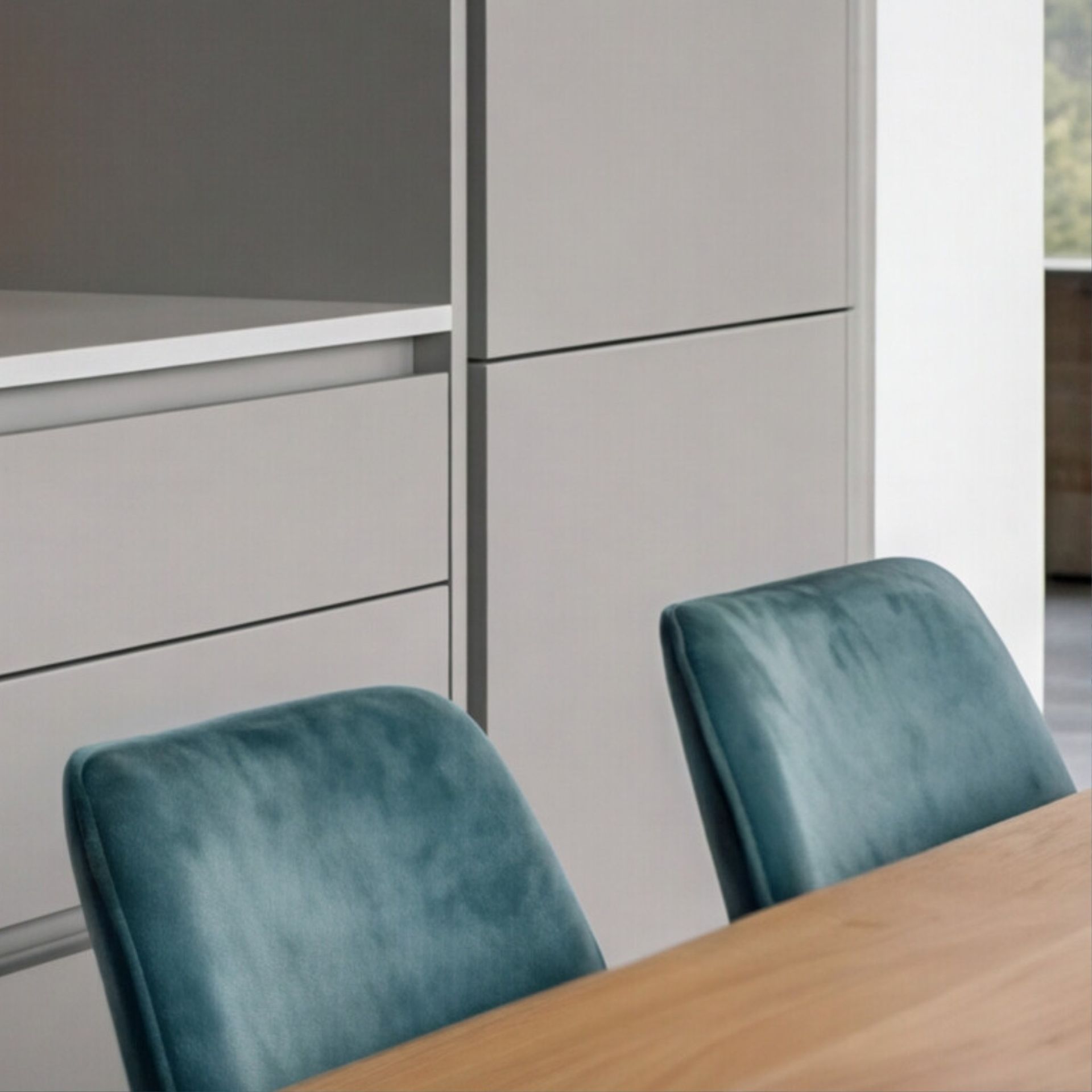 Silla de Comedor Monroe Petrol | Diseño Sofisticado y Carácter | KUBU #