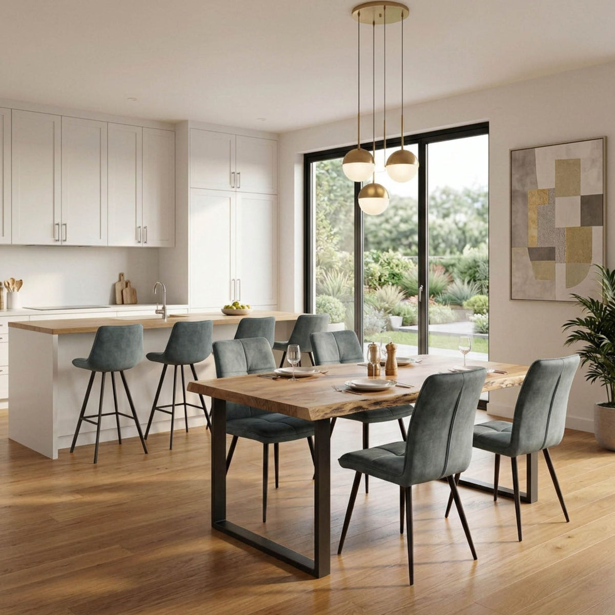 Silla de Comedor Nelson Petrol | Diseño y Confort | KUBU #