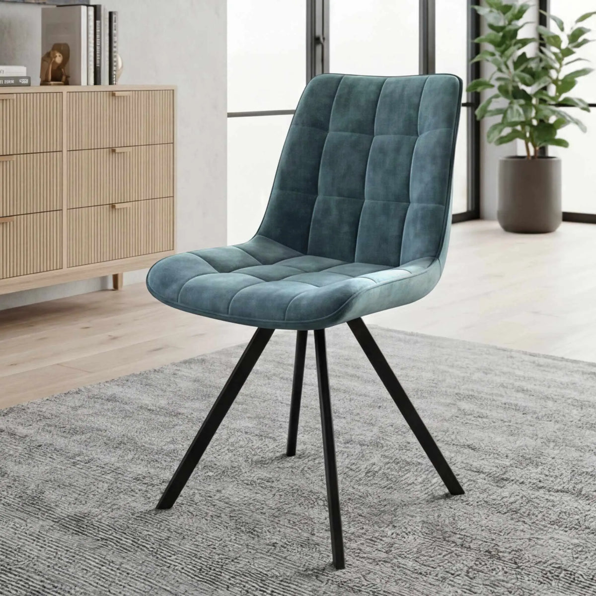 Silla de Comedor Vernon Petrol | Diseño Vanguardista | KUBU #