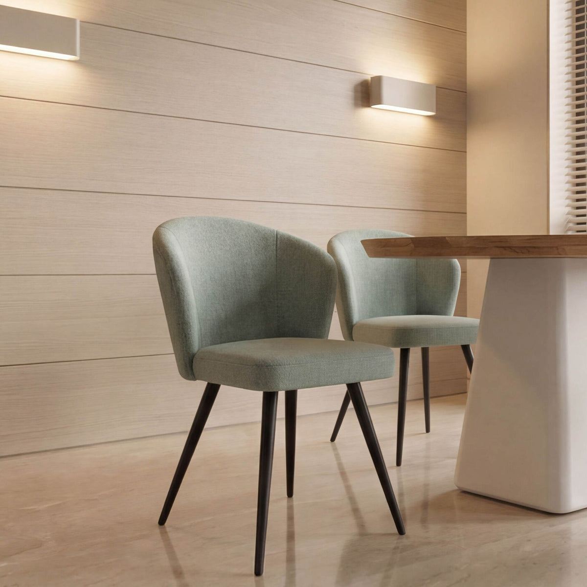 Silla de comedor Langford Aqua | Confort y estilo | KUBU #