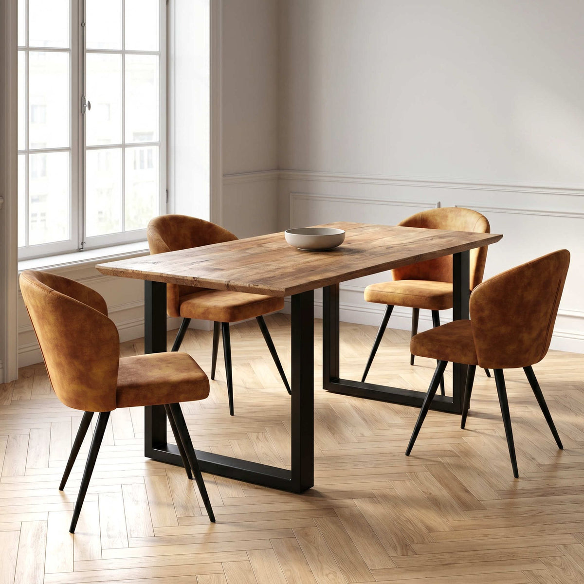 Silla de comedor Langford Gold | Confort y estilo | KUBU #