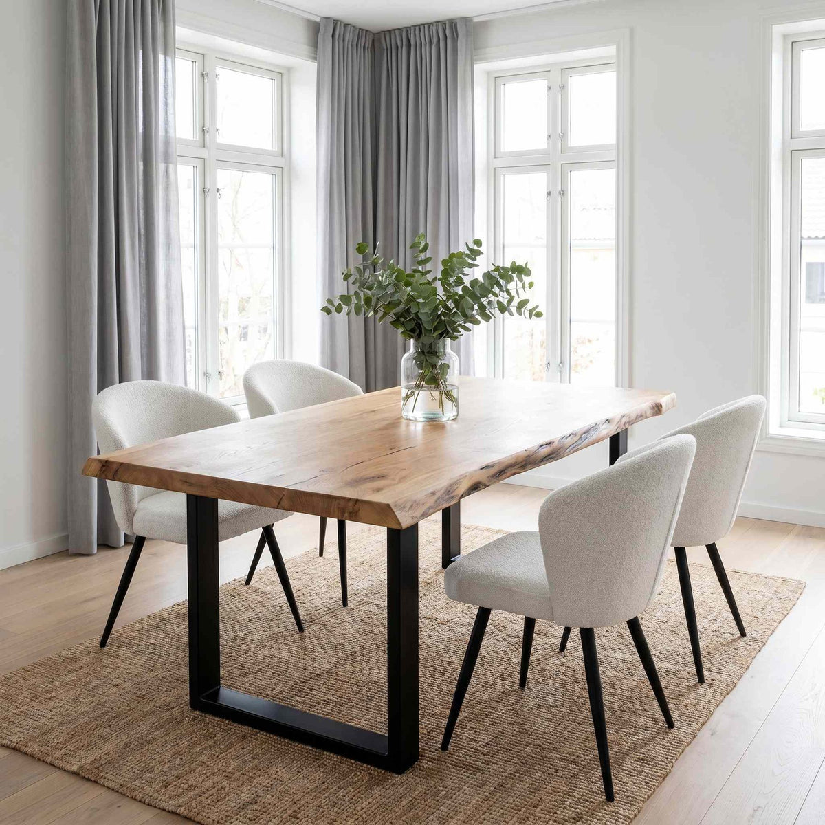 Silla de comedor Langford White Alpine | Confort y estilo | KUBU #