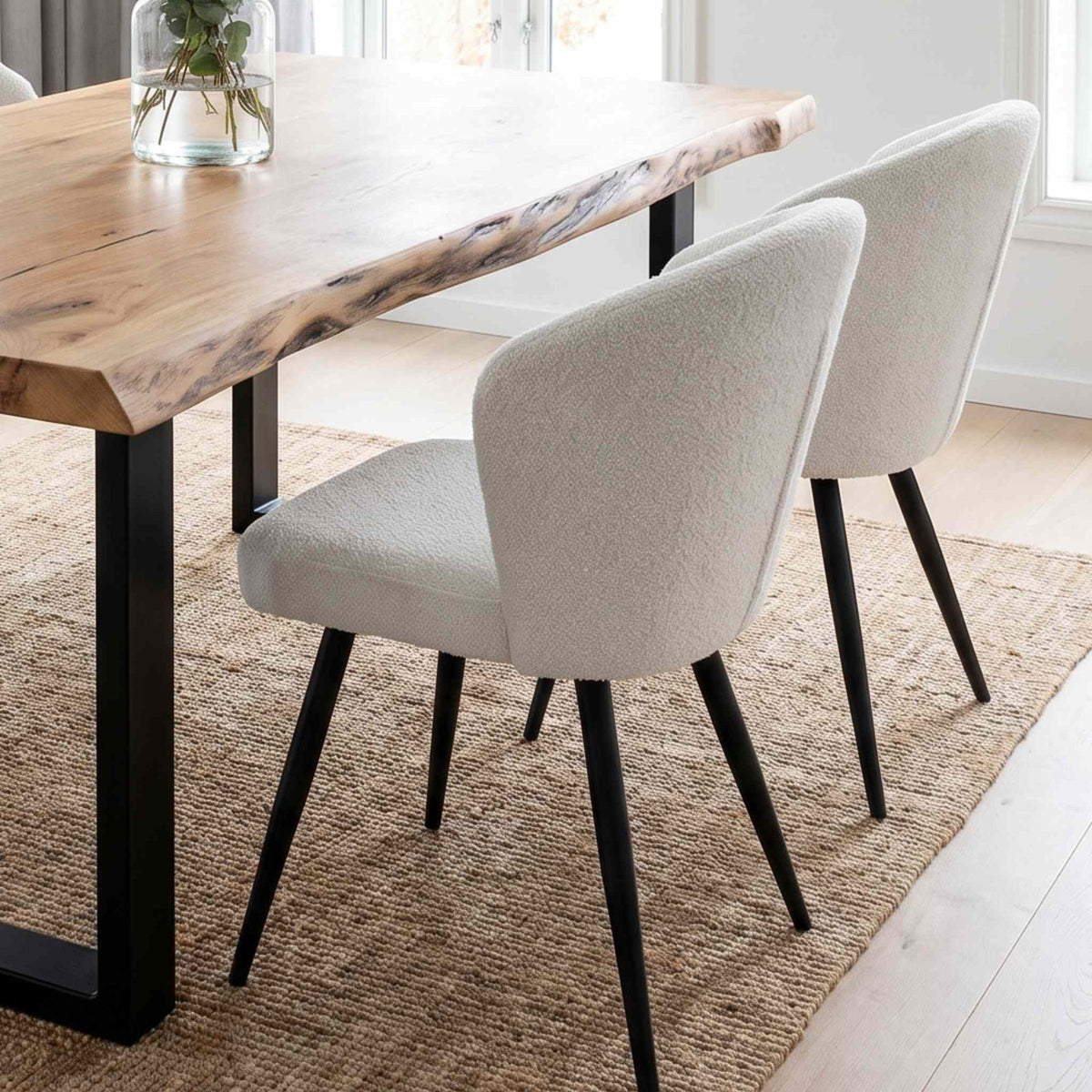 Silla de comedor Langford White Alpine | Confort y estilo | KUBU #