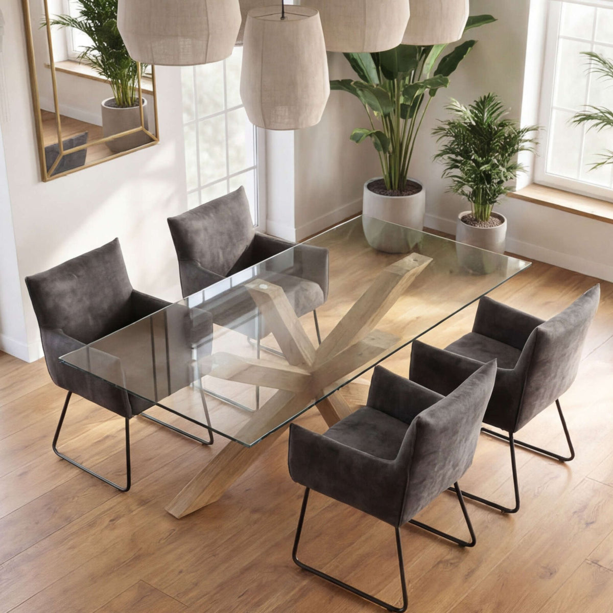 Silla de comedor con brazos Belmont Antracite | Elegancia y Confort | KUBU #