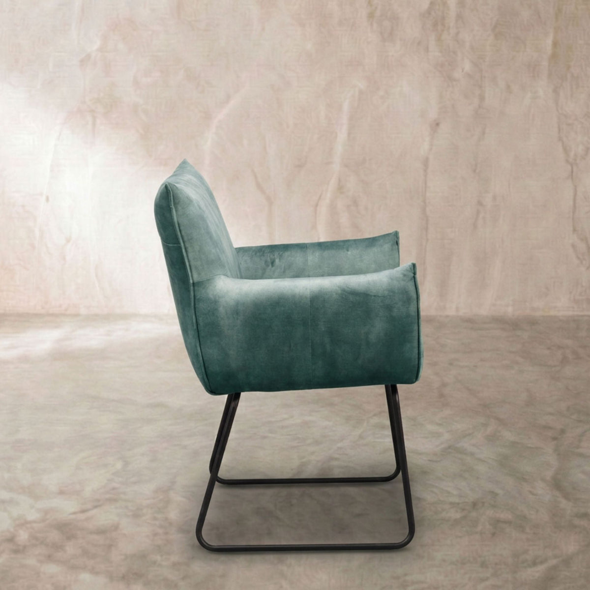 Silla de comedor con brazos Belmont Petrol | Elegancia y Confort | KUBU #