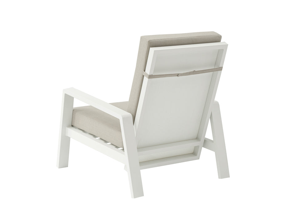 Sofá 1 plaza Albury aluminio blanco | Kubu #