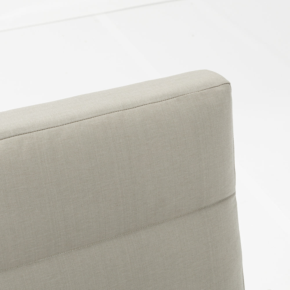 Sofá 1 plaza Albury aluminio blanco | Kubu #