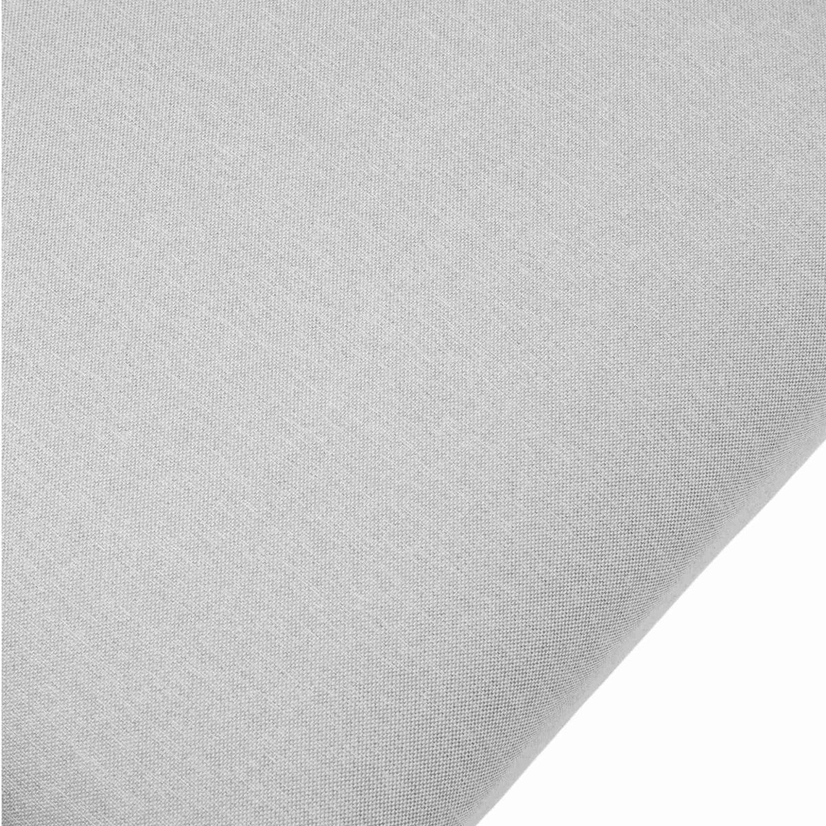 Sofá 2 plazas Walga aluminio blanco cojín gris claro | KUBU #