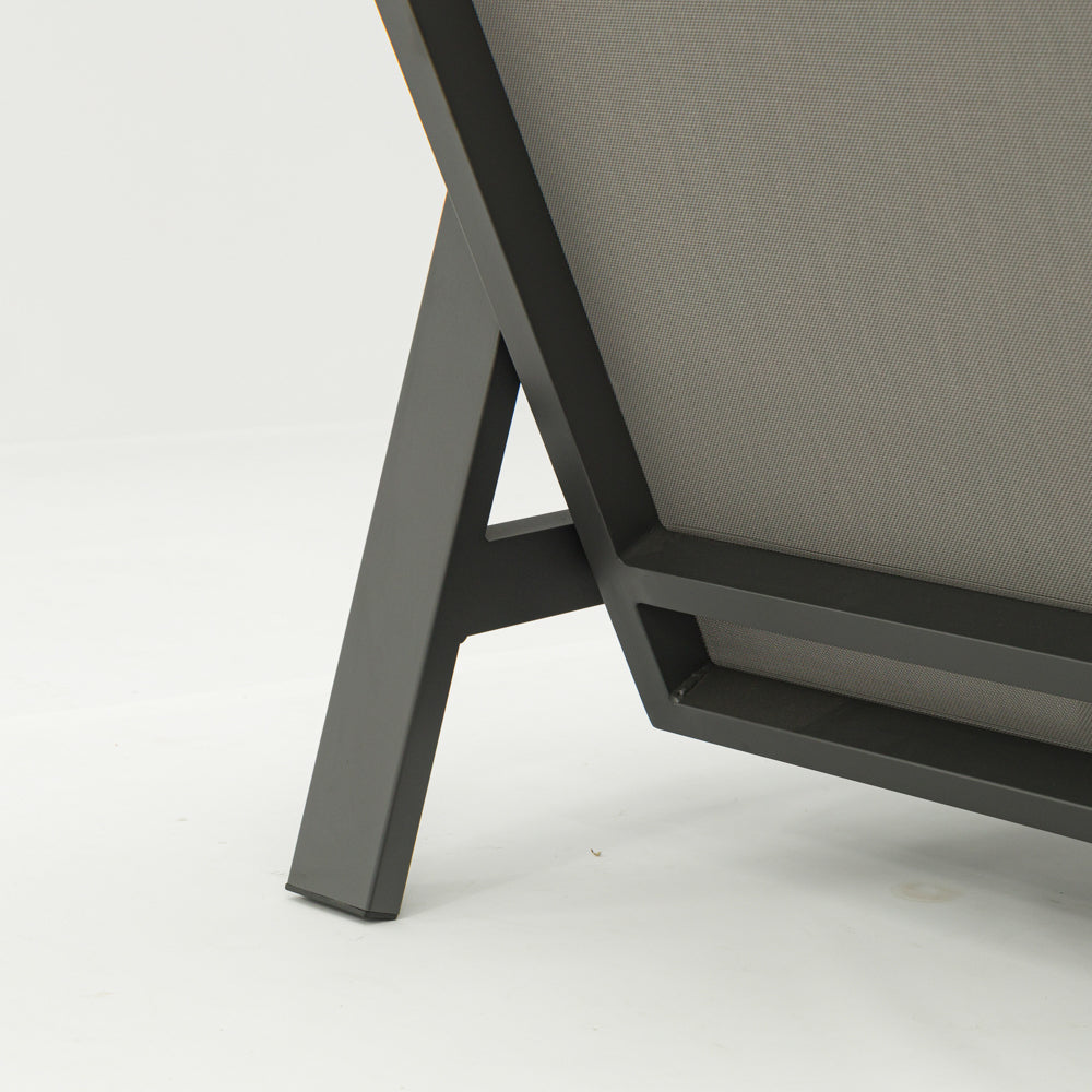 Sofá 3 plazas Albury aluminio antracita | Kubu #