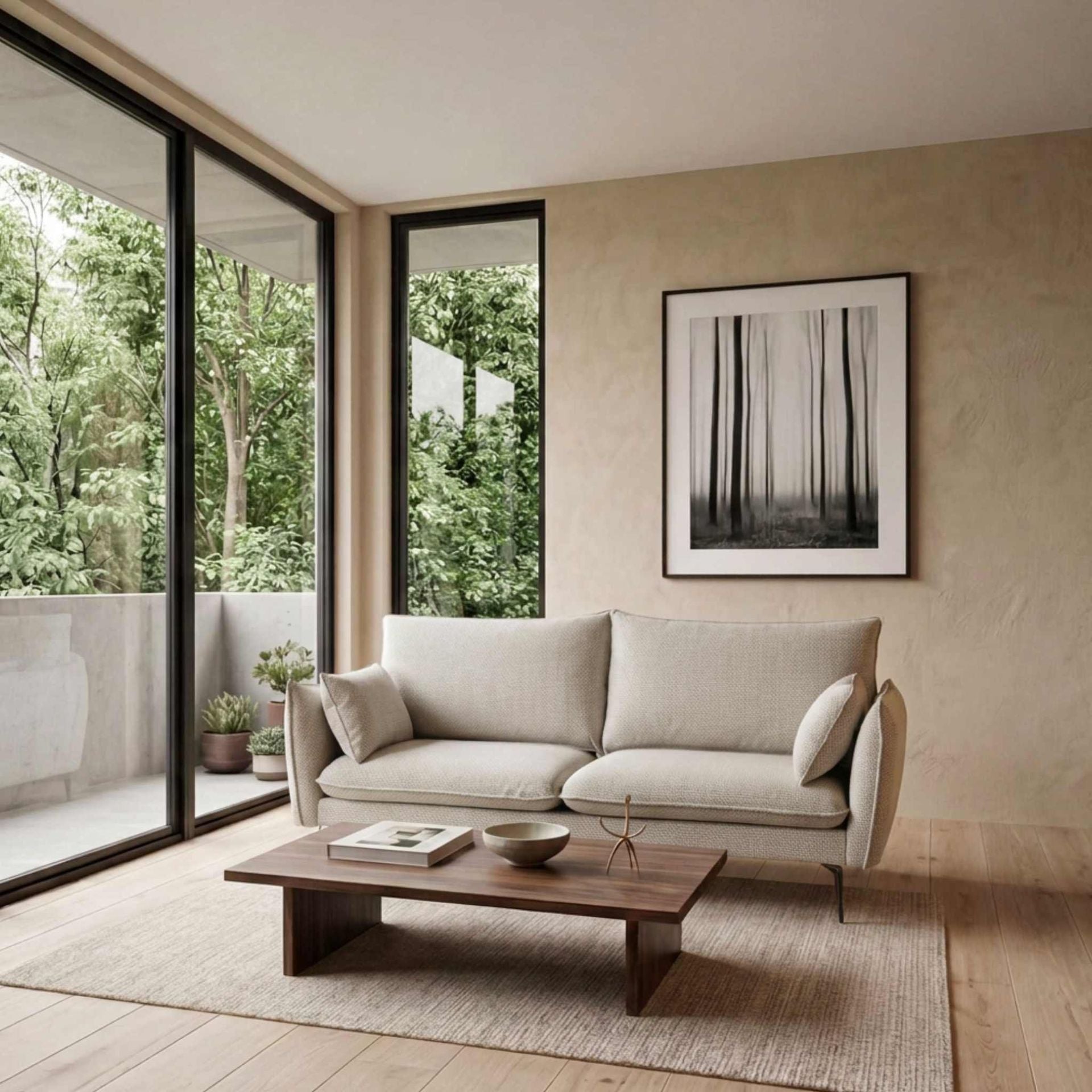 Sofá Albury 3 plazas Blanco Marfil | KUBU | KUBU #