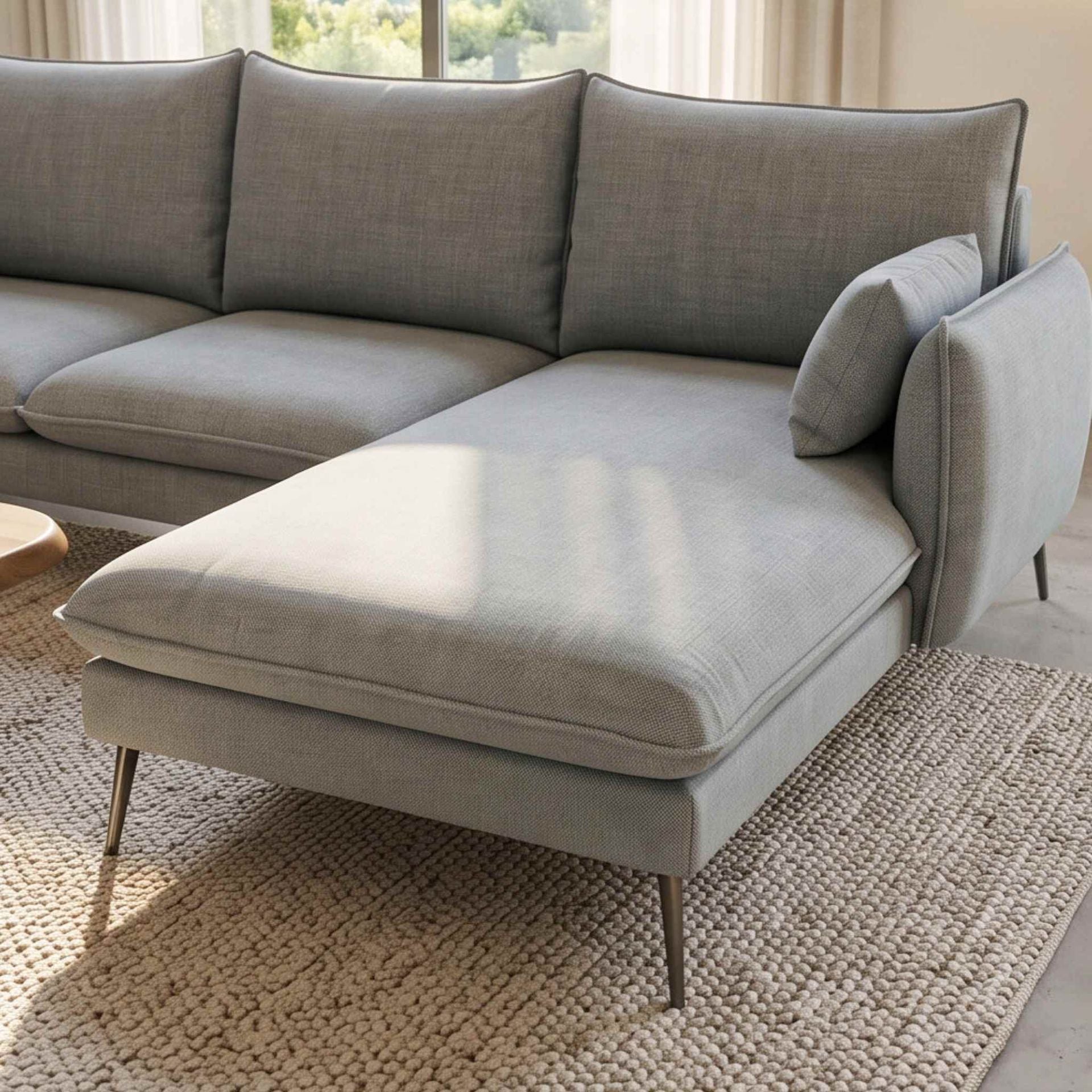 Sofá Albury Chaise Longue Derecha Aqua | KUBU | KUBU #