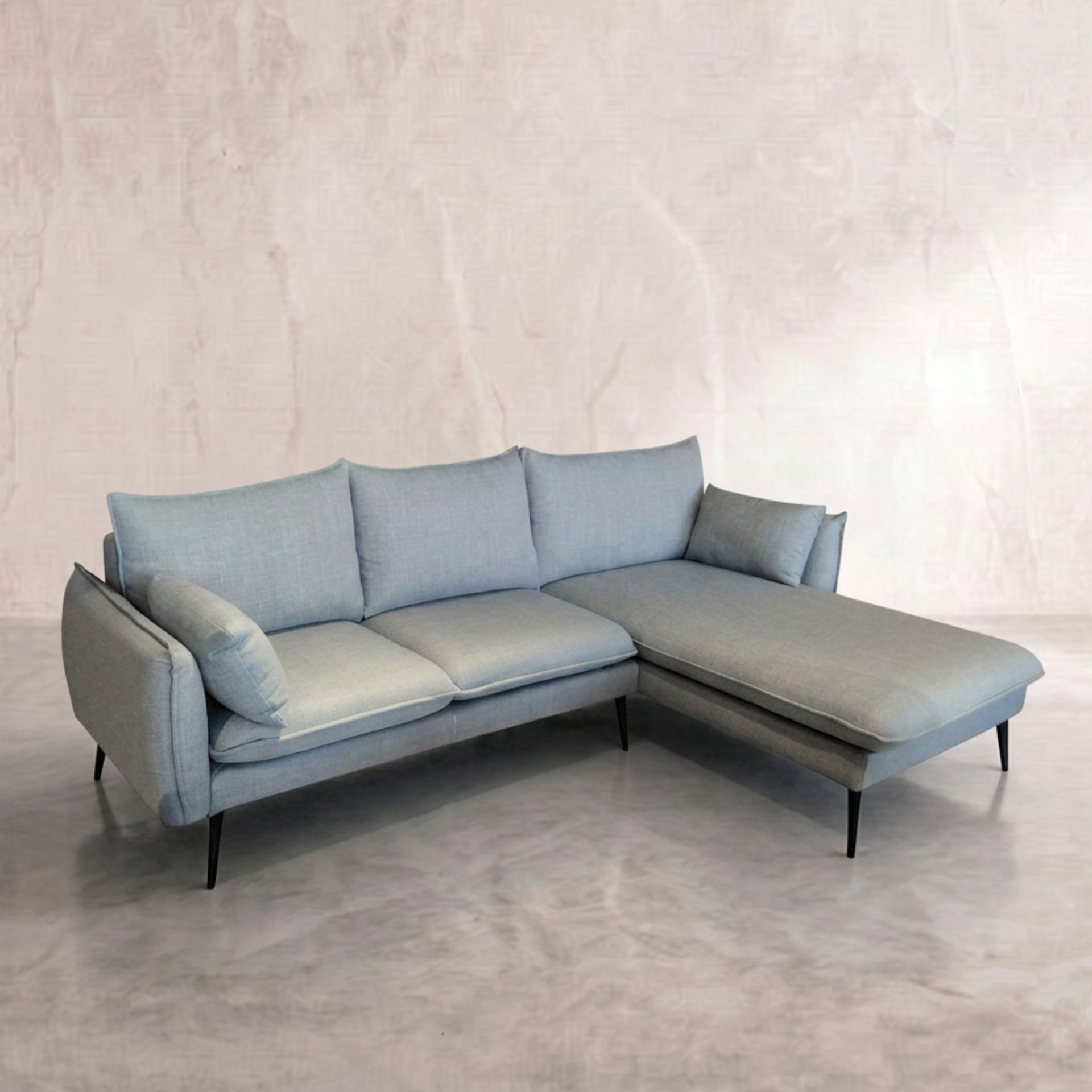 Sofá Albury Chaise Longue Derecha Aqua | KUBU | KUBU #