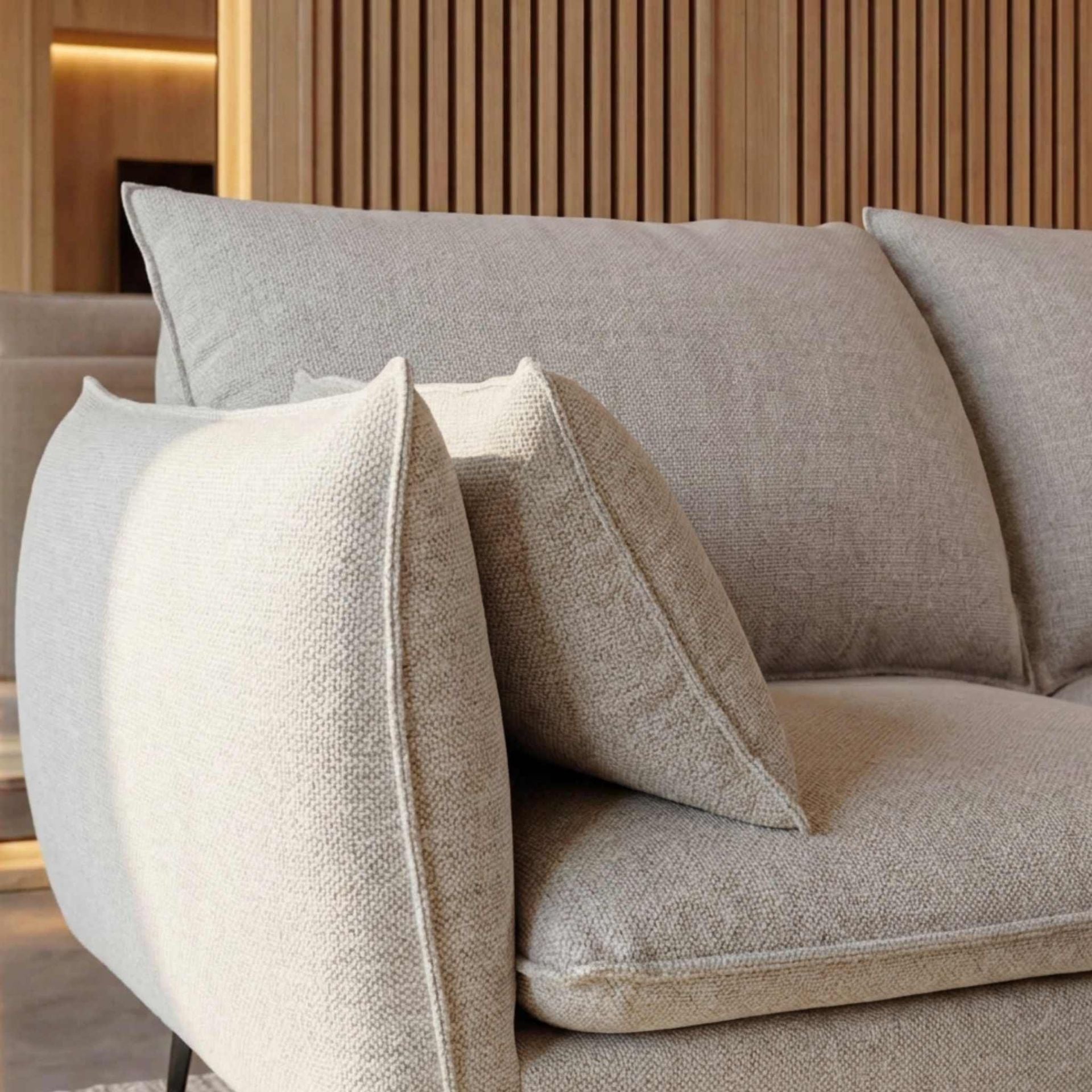 Sofá Albury Chaise Longue Derecha Blanco Marfil | KUBU | KUBU #