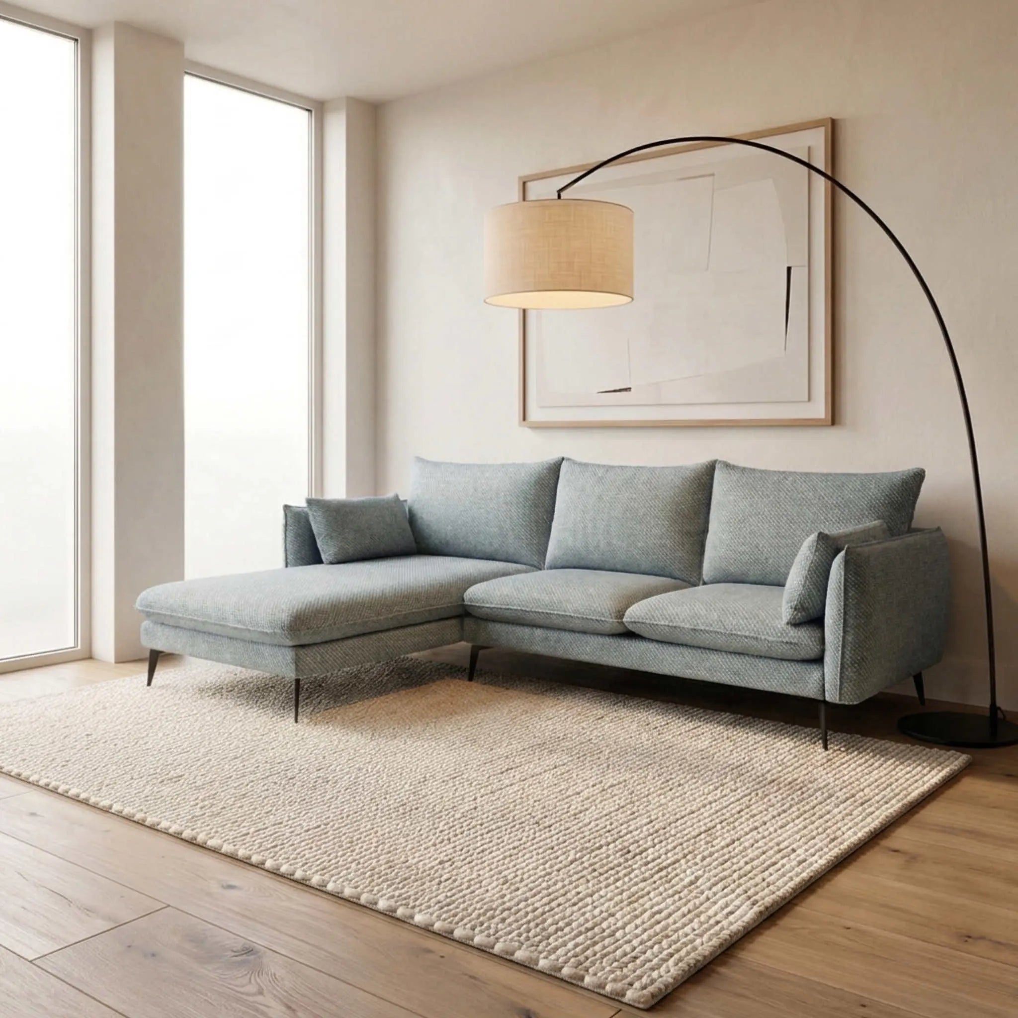 Sofá Albury Chaise Longue Izquierda Aqua | KUBU | KUBU #