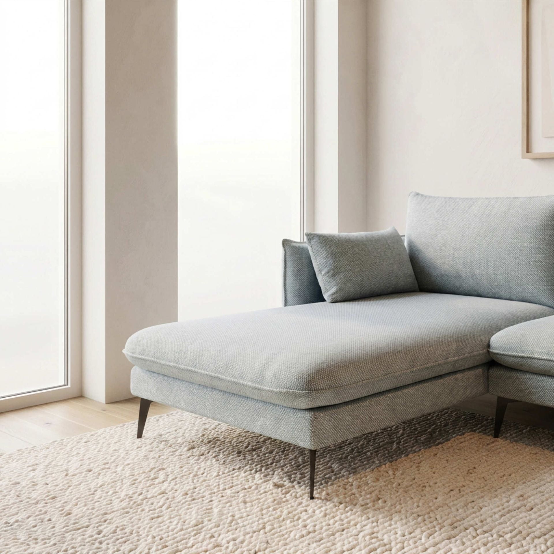 Sofá Albury Chaise Longue Izquierda Aqua | KUBU | KUBU #