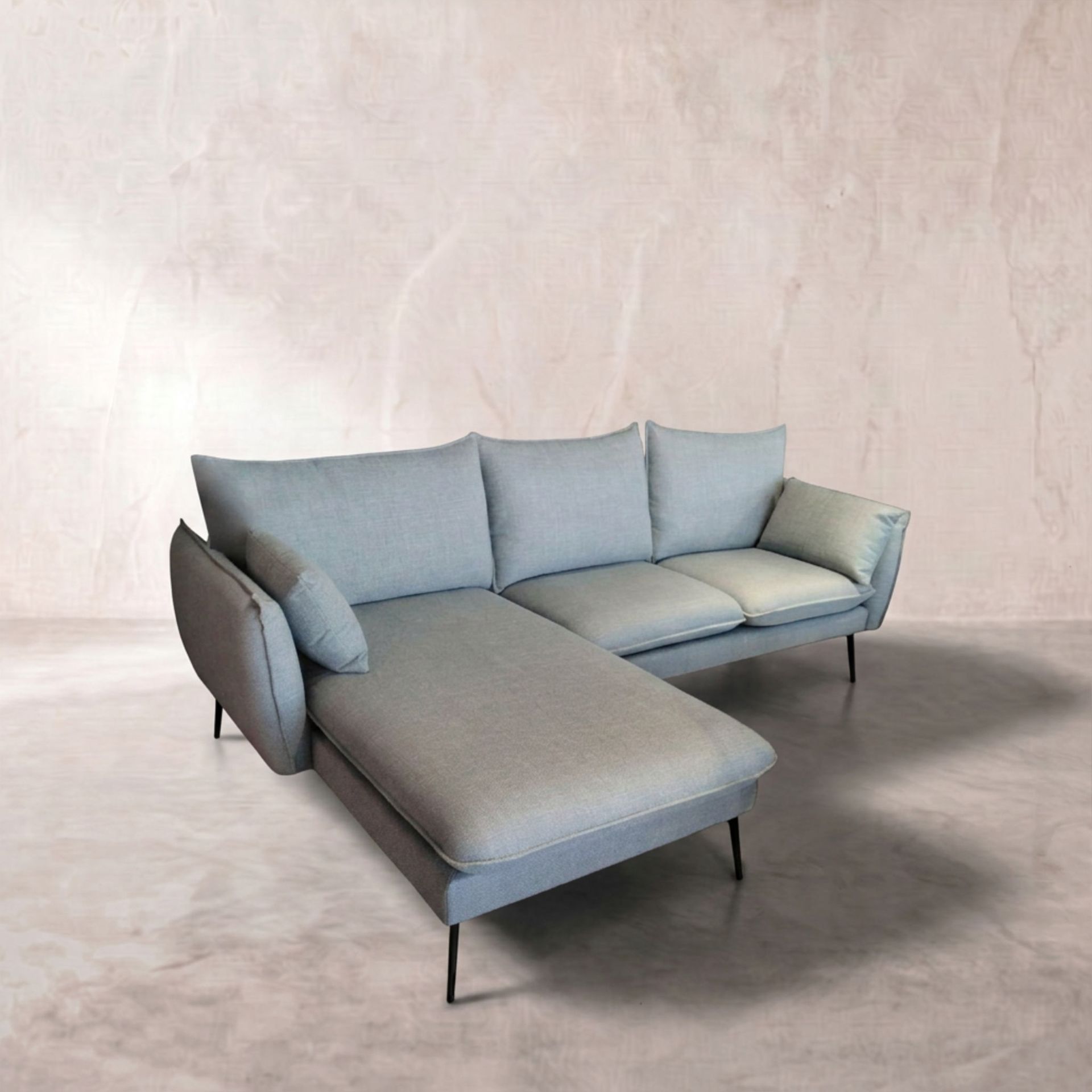 Sofá Albury Chaise Longue Izquierda Aqua | KUBU | KUBU #