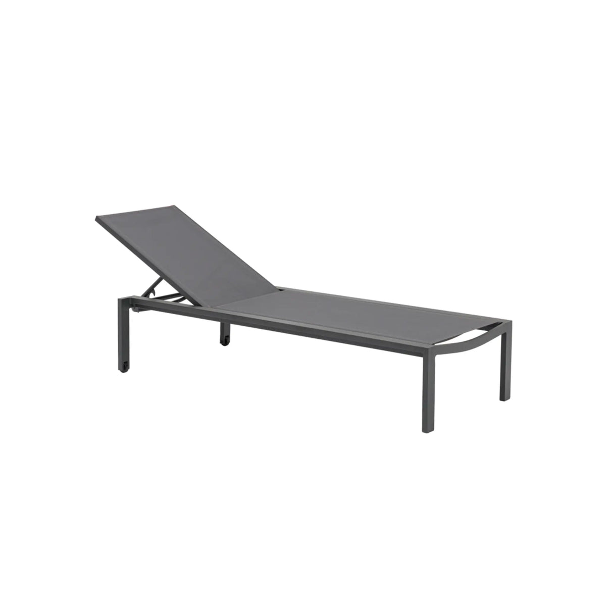 Tumbona Bangor aluminio antracita y textilene antracita | KUBU #