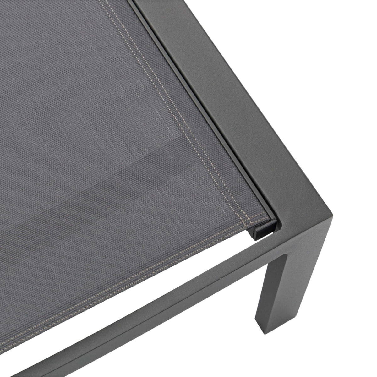 Tumbona Bangor aluminio antracita y textilene antracita | KUBU #