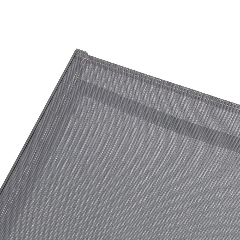 Tumbona Bangor aluminio antracita y textilene antracita | Kubu #