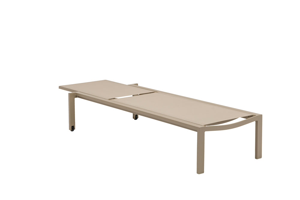 Tumbona Bangor aluminio  y textilene taupe | Kubu #