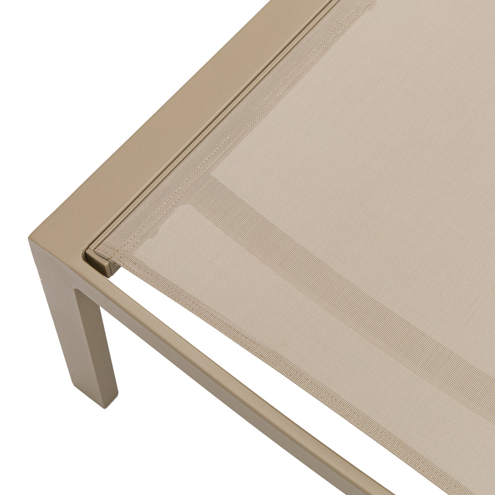 Tumbona Bangor aluminio  y textilene taupe | Kubu #