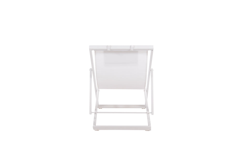 Tumbona Davis aluminio y textilene blanco | Kubu #