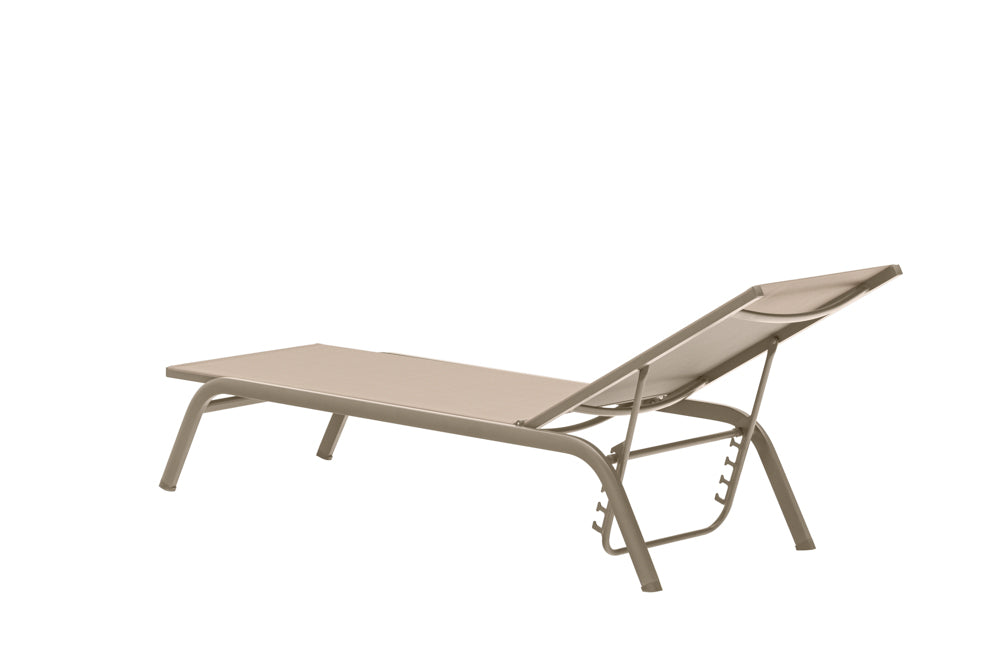 Tumbona Galt aluminio y textilene taupe | Kubu #