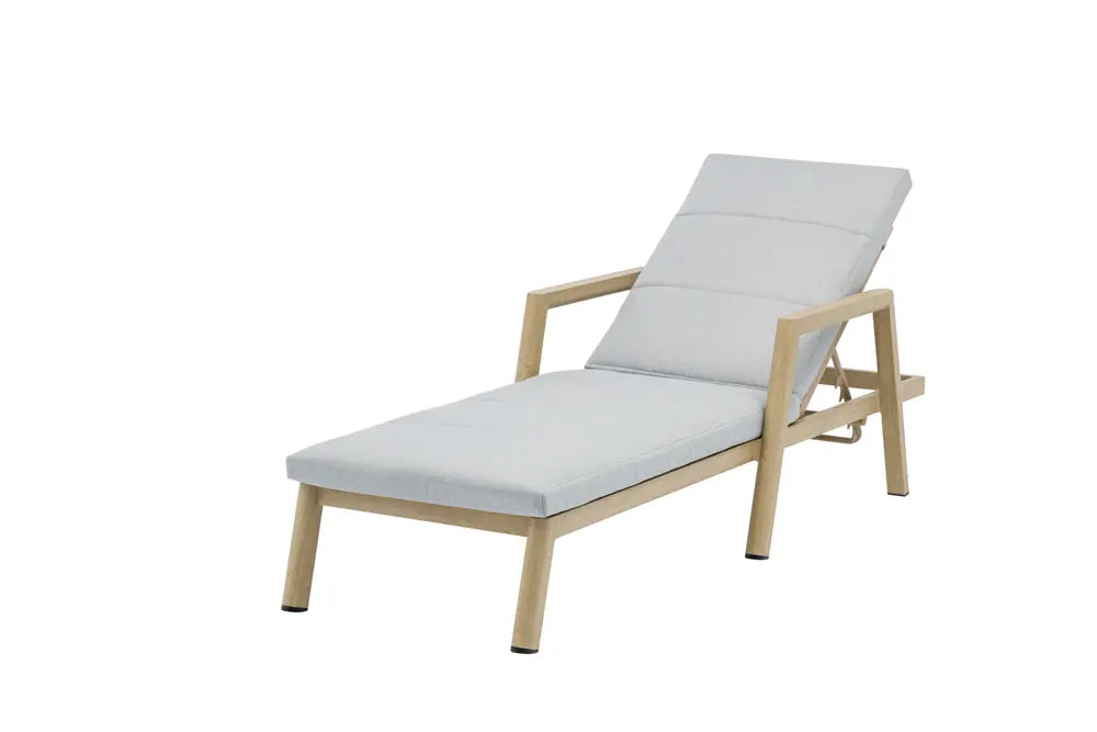 Tumbona Harmony aluminio efecto madera. | Kubu #