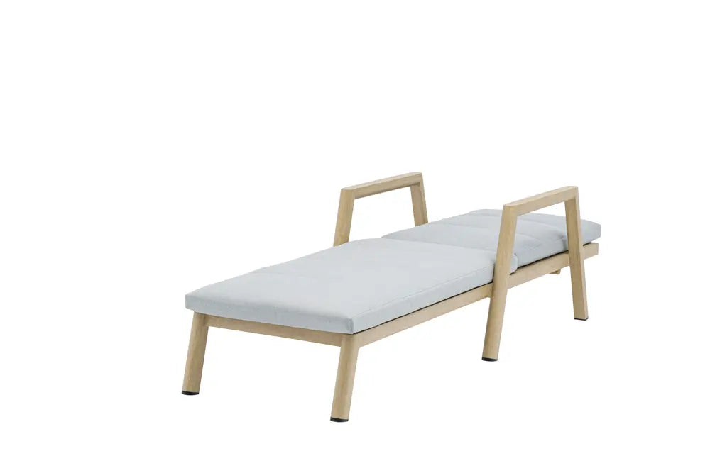 Tumbona Harmony aluminio efecto madera. | Kubu #