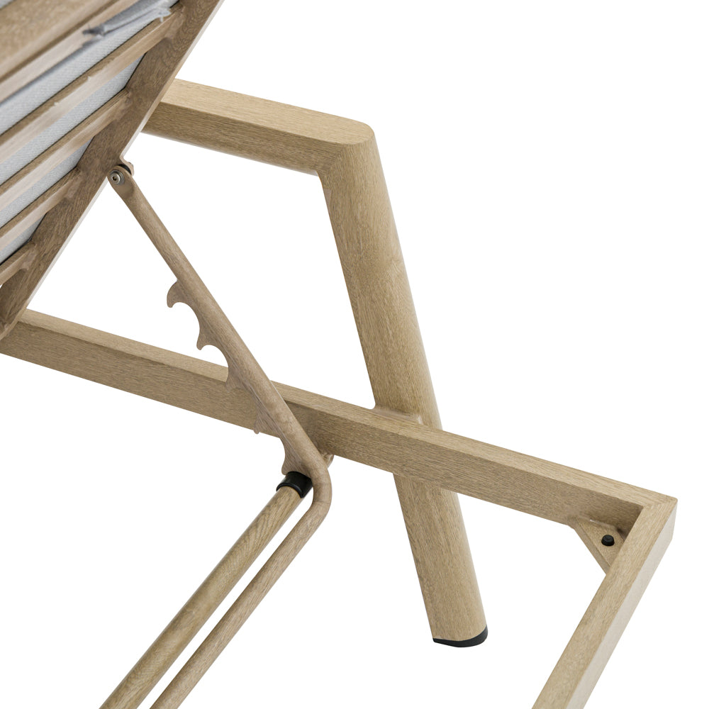 Tumbona Harmony aluminio efecto madera. | Kubu #