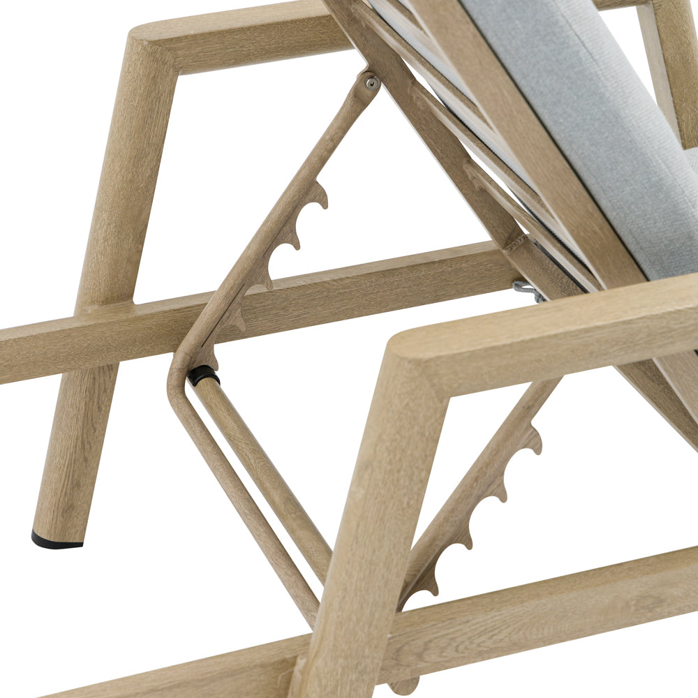 Tumbona Harmony aluminio efecto madera. | Kubu #