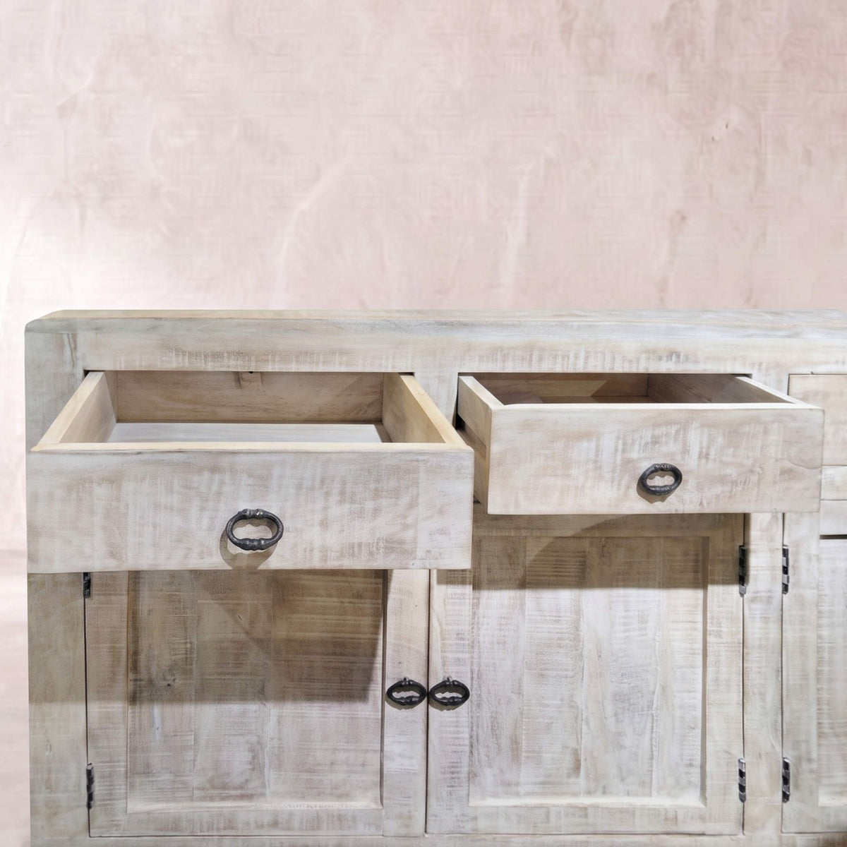 Aparador Goa 4 puertas - 4 cajones 175x40x90cm | Madera de Mango